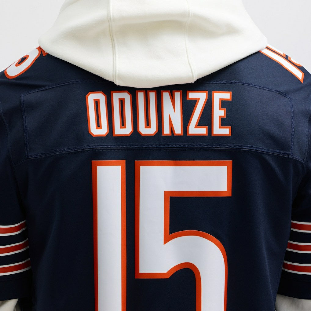 Nike Rome Odunze Chicago Bears Vapor F.U.S.E. Limited Jersey Navy