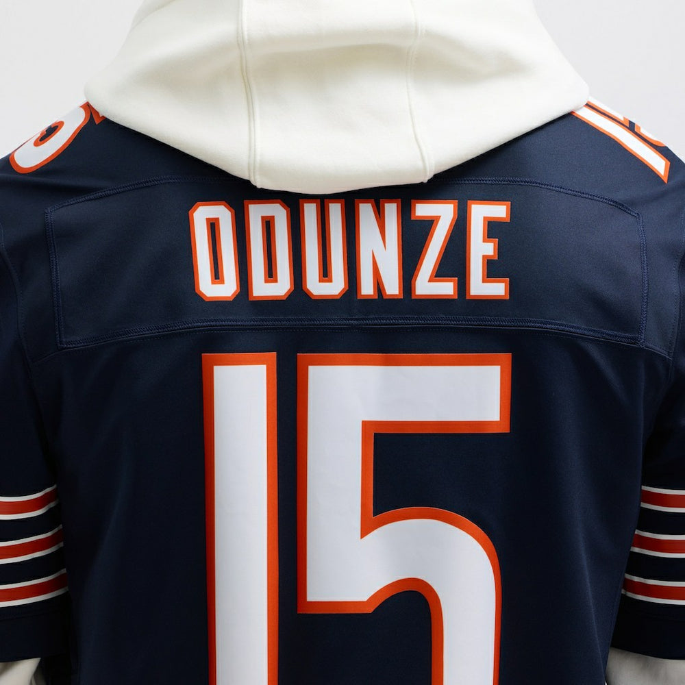 Nike Rome Odunze Chicago Bears Vapor F.U.S.E. Limited Jersey Navy