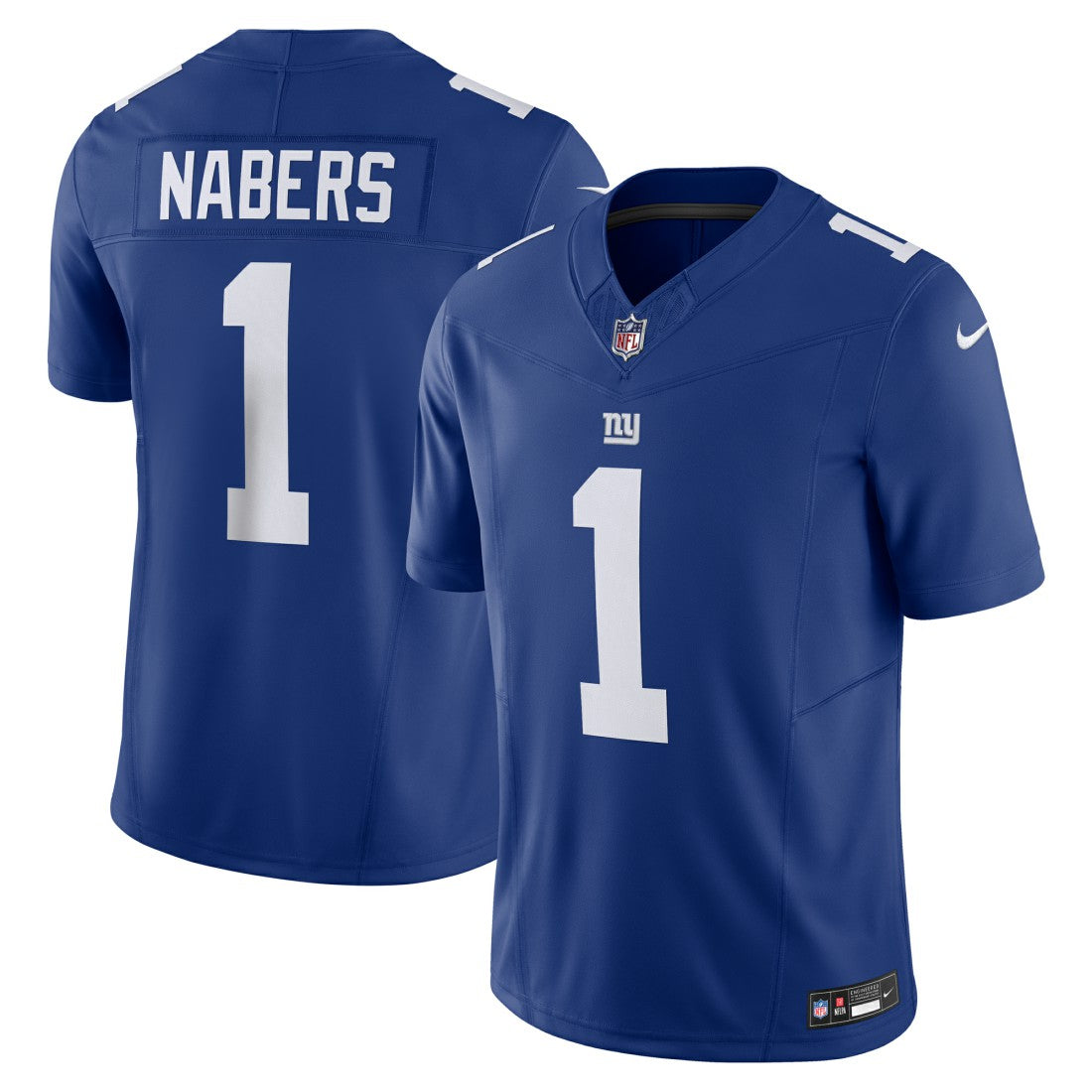 Nike Malik Nabers New York Giants Vapor F.U.S.E. Limited Jersey Royal