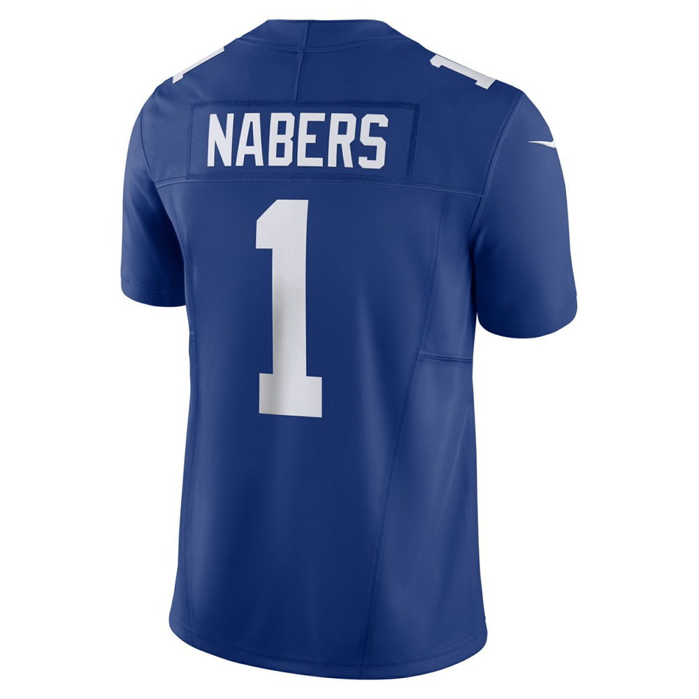 Nike Malik Nabers New York Giants Vapor F.U.S.E. Limited Jersey Royal