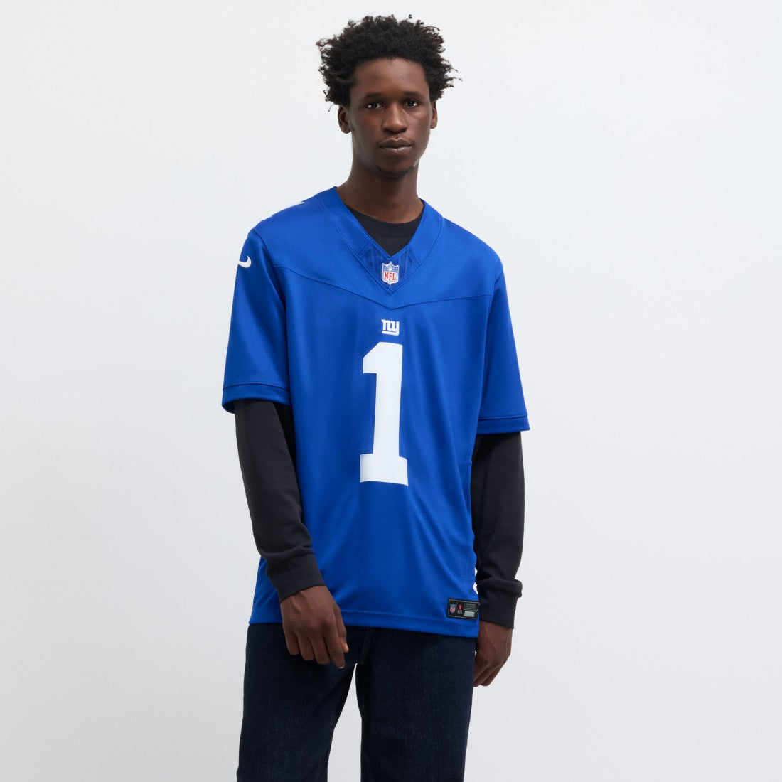 Nike Malik Nabers New York Giants Vapor F.U.S.E. Limited Jersey Royal