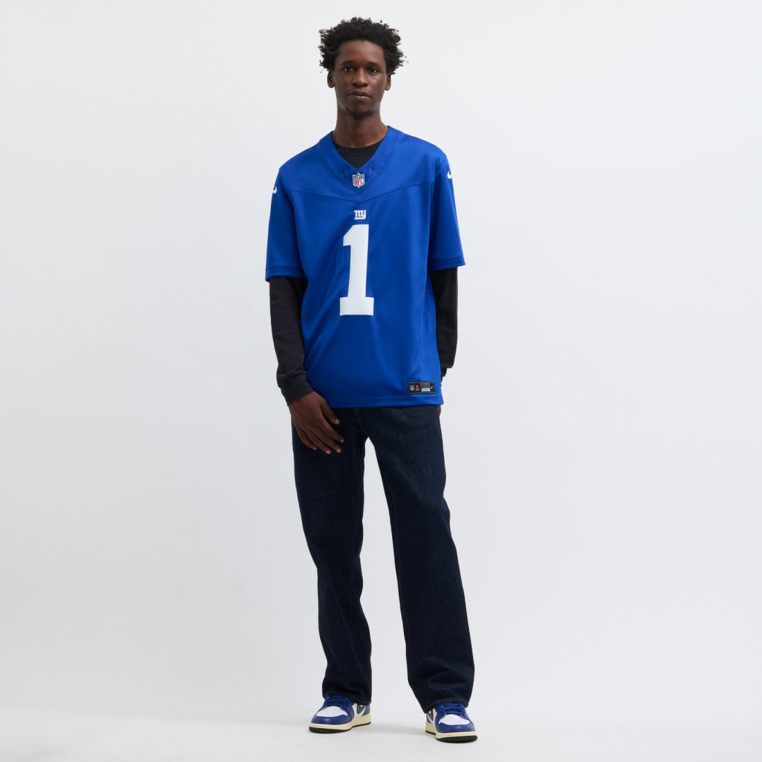 Nike Malik Nabers New York Giants Vapor F.U.S.E. Limited Jersey Royal