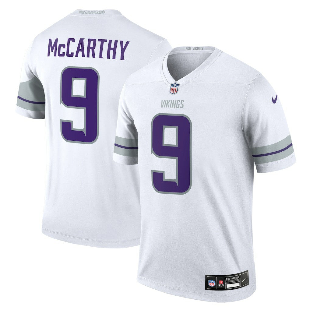 Nike J.J. McCarthy Minnesota Vikings Legend Player Performance Top White