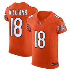 Nike Caleb Williams Chicago Bears Alternate Vapor F.U.S.E. Elite Jersey Orange