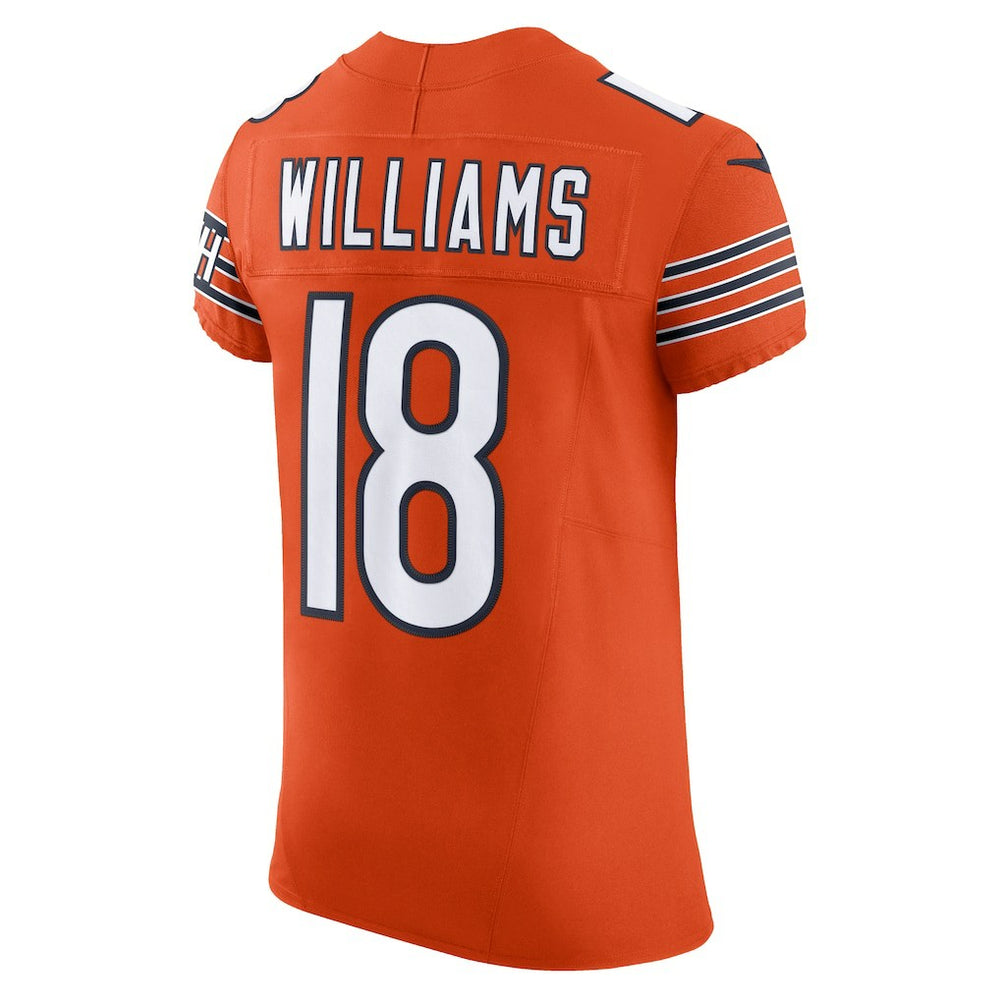 Nike Caleb Williams Chicago Bears Alternate Vapor F.U.S.E. Elite Jersey Orange