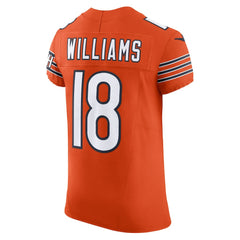Nike Caleb Williams Chicago Bears Alternate Vapor F.U.S.E. Elite Jersey Orange
