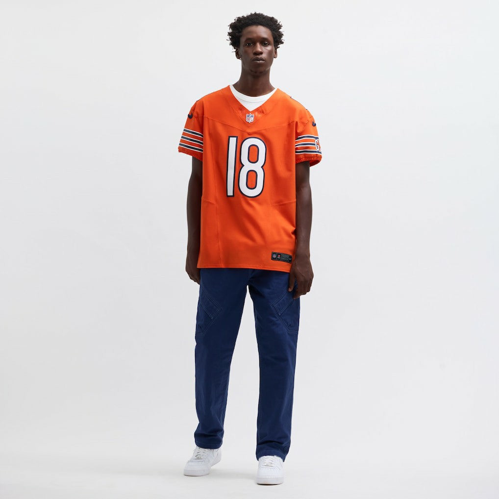 Nike Caleb Williams Chicago Bears Alternate Vapor F.U.S.E. Elite Jersey Orange
