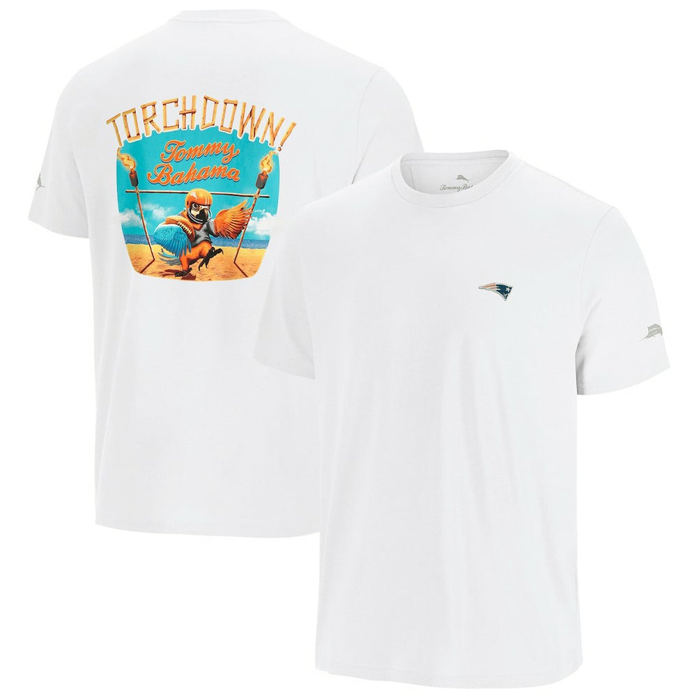 New England Patriots Sport Torchdown Graphic T-Shirt White