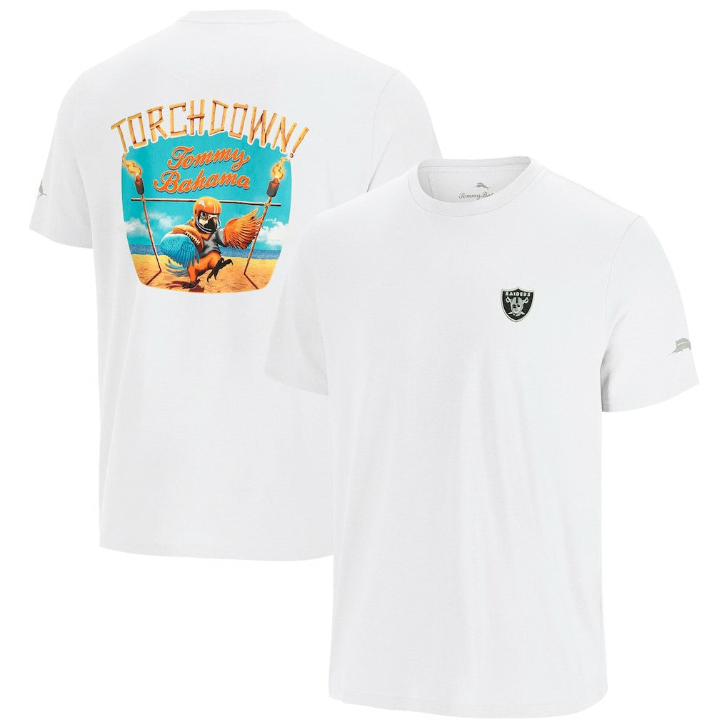 Las Vegas Raiders Sport Torchdown Graphic T-Shirt White