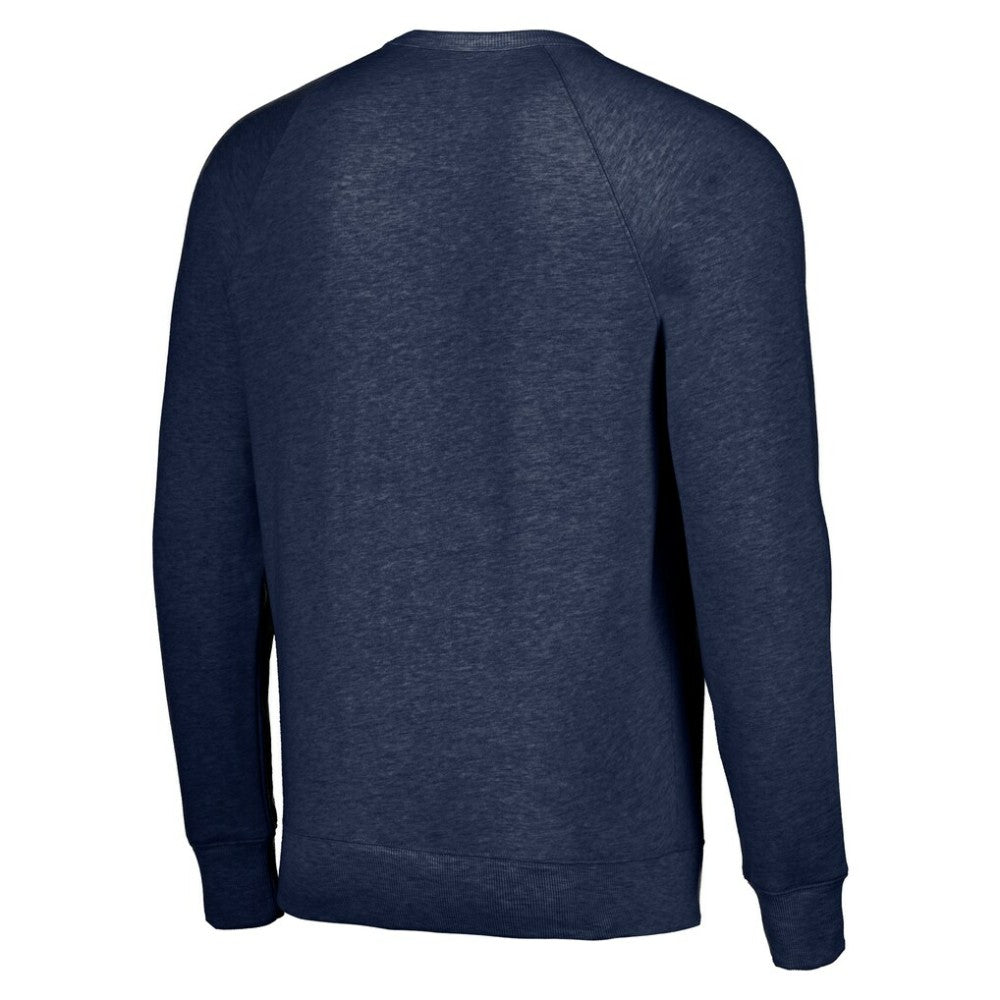 Atlanta Braves MLB x Guy Fieri’s Flavortown Unisex Tri-Blend Pullover Sweatshirt - Navy - MLB Sale