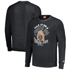 Chicago White Sox MLB x Guy Fieri’s Flavortown Unisex Tri-Blend Pullover Sweatshirt - Charcoal - MLB Lifestyle
