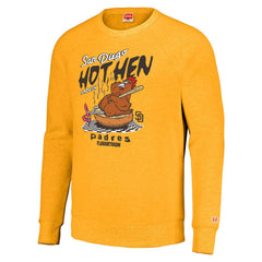 San Diego Padres MLB x Guy Fieri’s Flavortown Unisex Tri-Blend Pullover Sweatshirt - Gold - MLB on Sale