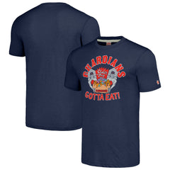 Cleveland Guardians MLB x Guy Fieri’s Flavortown Unisex Tri-Blend T-Shirt - Navy - MLB on Sale