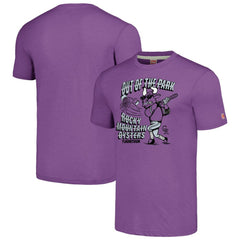 Colorado Rockies MLB x Guy Fieri’s Flavortown Unisex Tri-Blend T-Shirt - Purple - MLB Discount