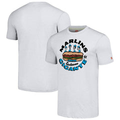 Miami Marlins MLB x Guy Fieri’s Flavortown Unisex Tri-Blend T-Shirt - Ash - MLB Online