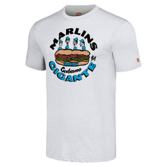 Miami Marlins MLB x Guy Fieri’s Flavortown Unisex Tri-Blend T-Shirt - Ash - MLB Online