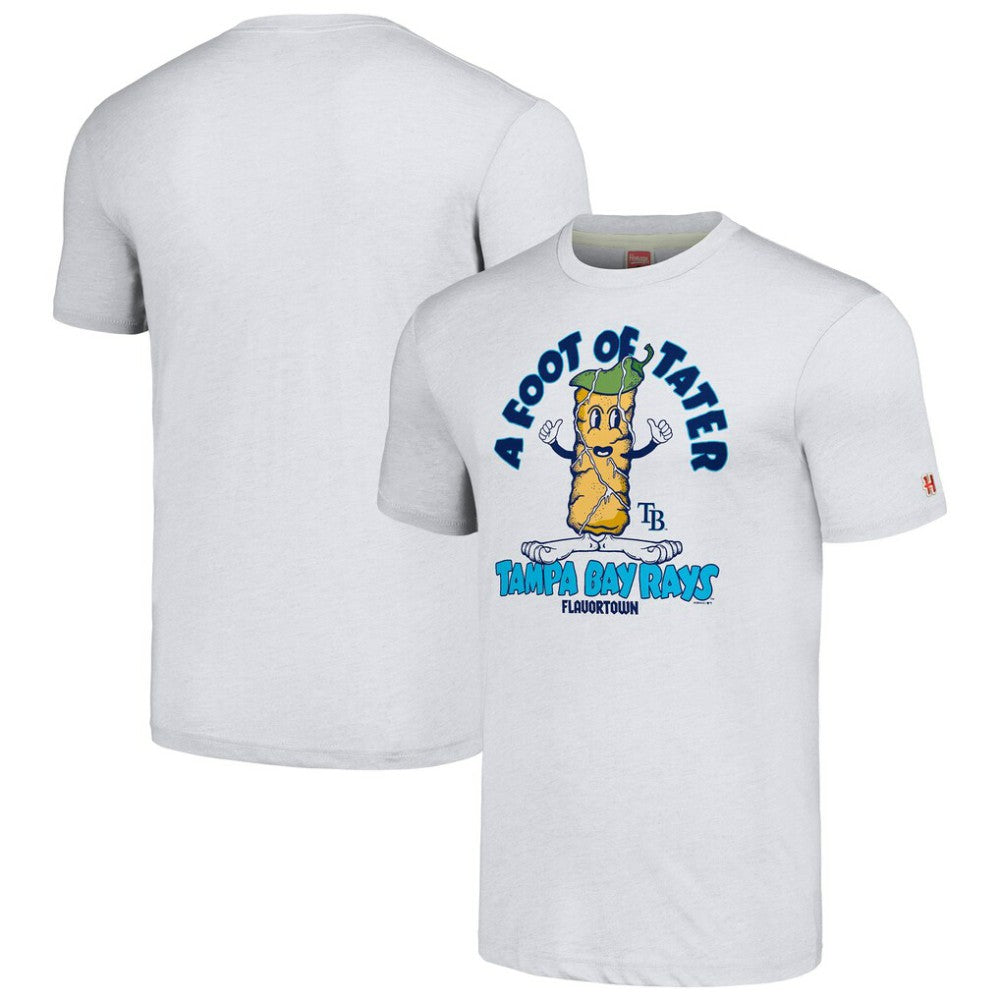 Tampa Bay Rays MLB x Guy Fieri’s Flavortown Unisex Tri-Blend T-Shirt - Ash - MLB on Sale