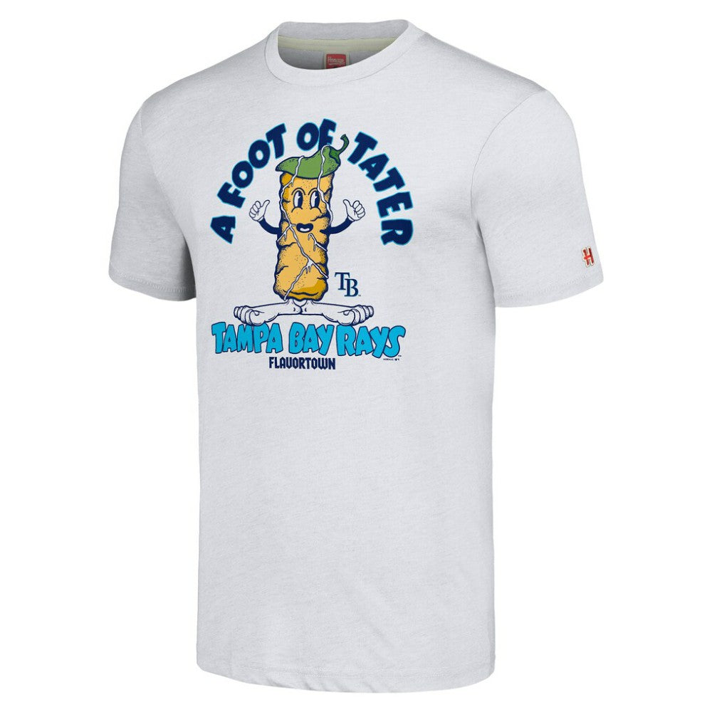 Tampa Bay Rays MLB x Guy Fieri’s Flavortown Unisex Tri-Blend T-Shirt - Ash - MLB on Sale