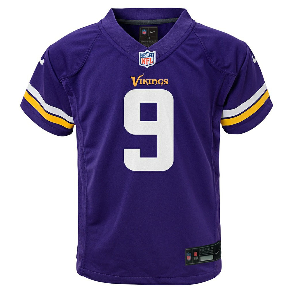 Nike J.J. McCarthy Minnesota Vikings Preschool Player Game Jersey Purple