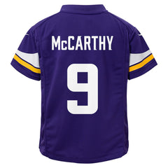 Nike J.J. McCarthy Minnesota Vikings Preschool Player Game Jersey Purple