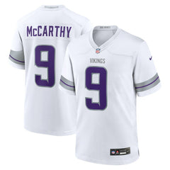 Nike J.J. McCarthy Minnesota Vikings Youth Game Jersey White