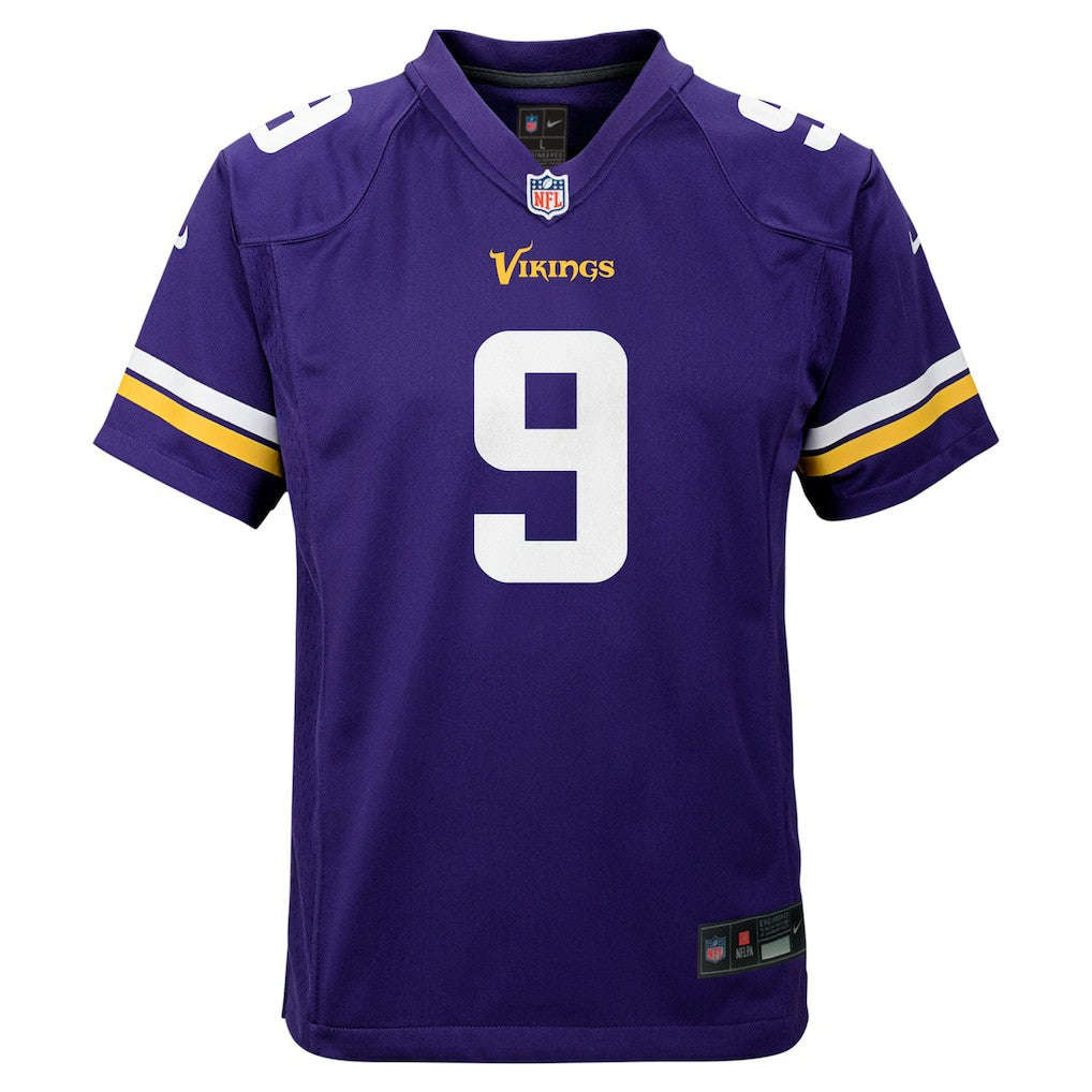 Nike J.J. McCarthy Minnesota Vikings Youth Game Jersey Purple