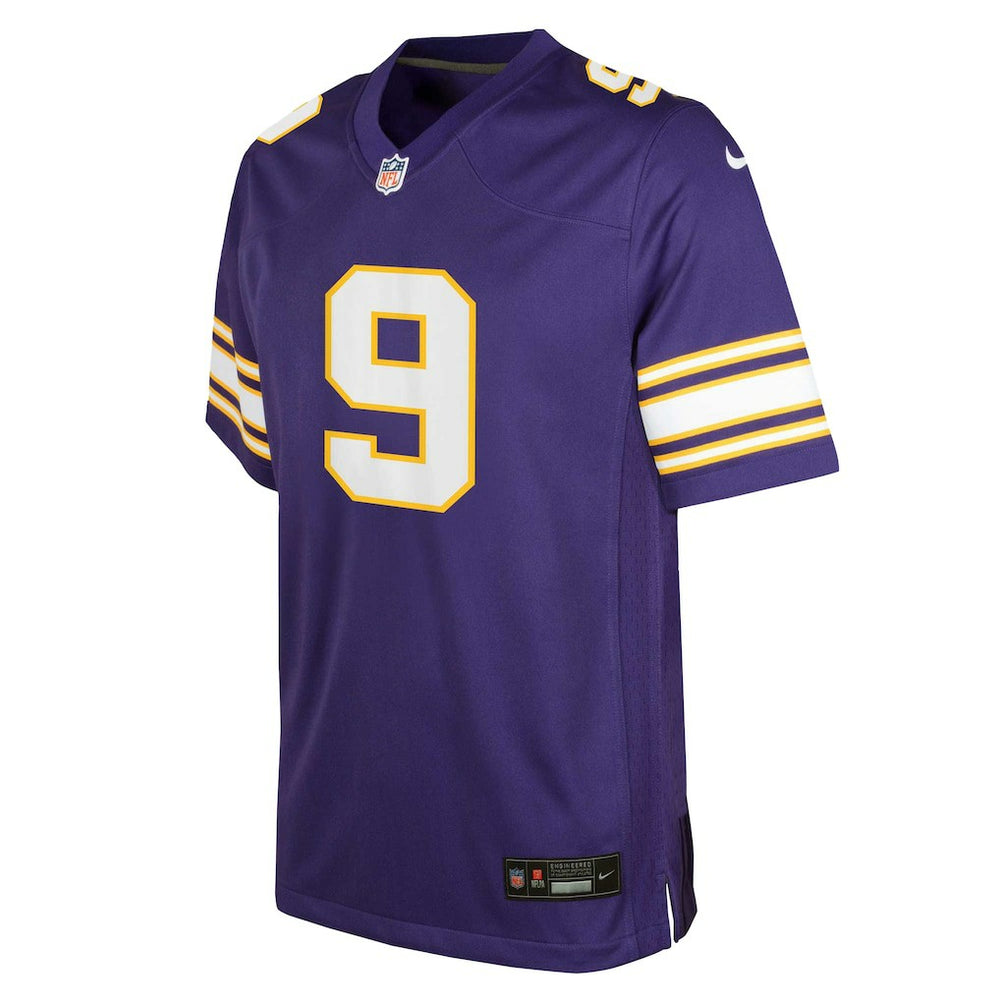 Nike J.J. McCarthy Minnesota Vikings Youth Game Jersey Purple