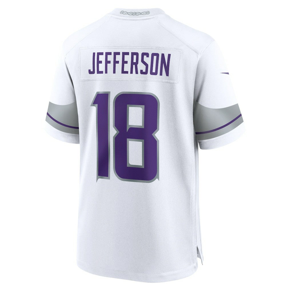Nike Justin Jefferson Minnesota Vikings Youth Game Jersey White