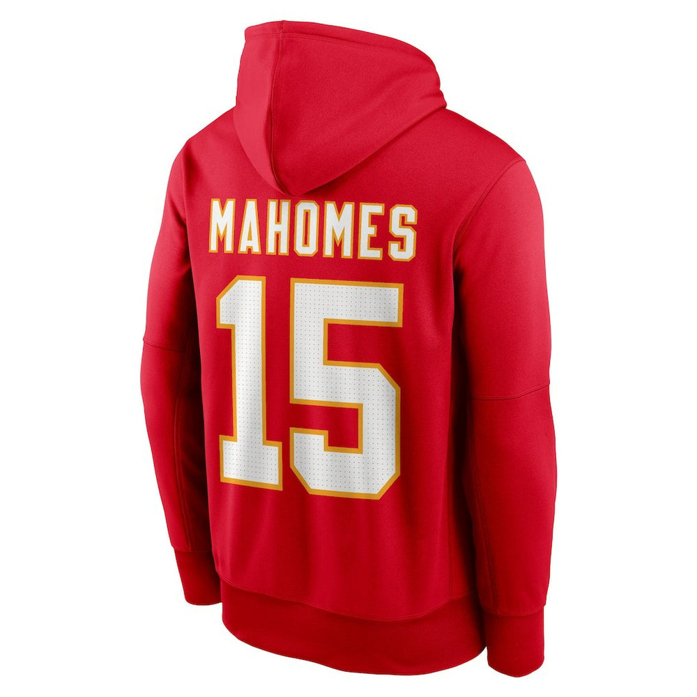 Nike Patrick Mahomes Kansas City Chiefs Player Name & Number Therma Hoodie Red