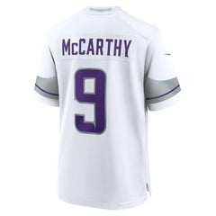 Nike J.J. McCarthy Minnesota Vikings Alternate Game Player Jersey White