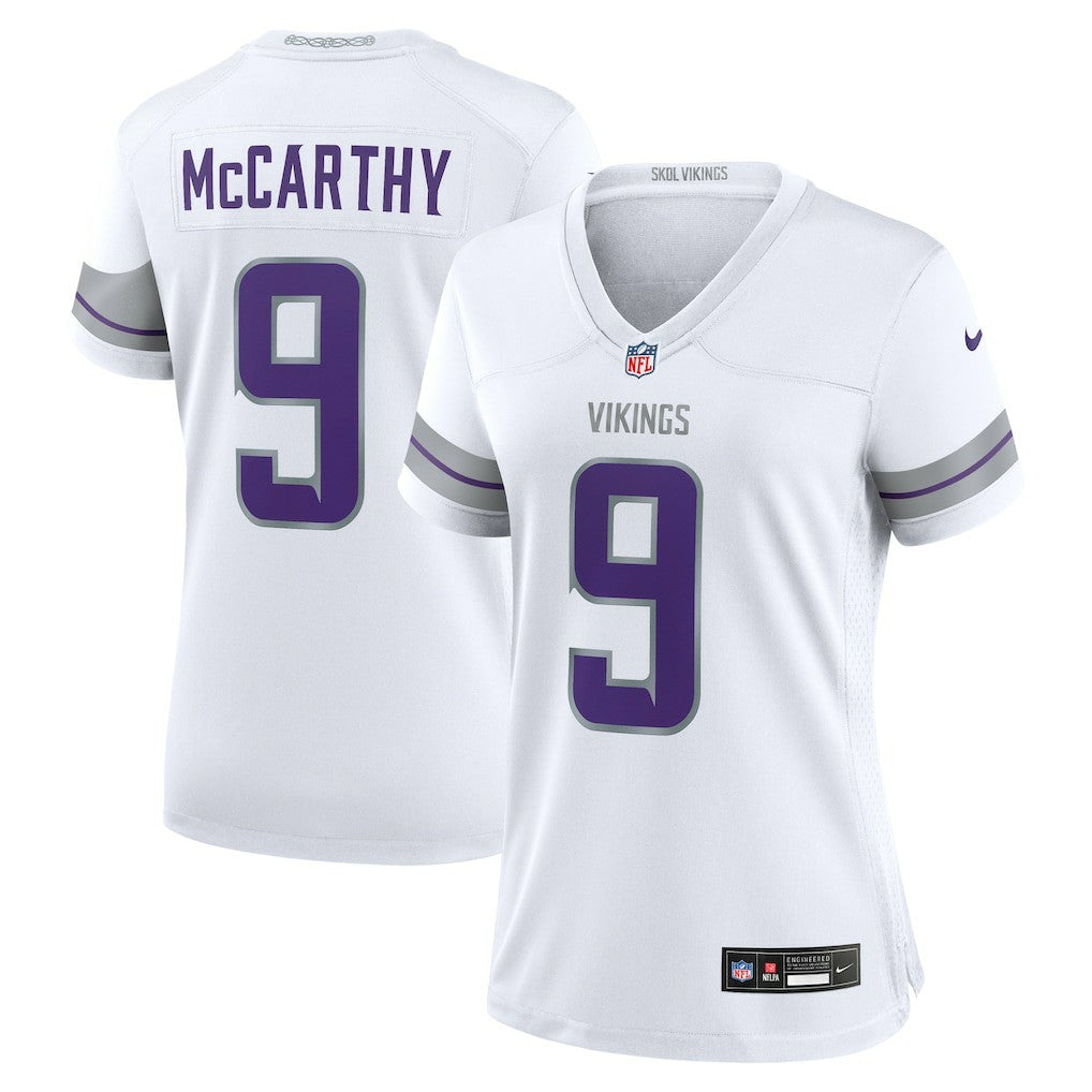 Nike J.J. McCarthy Minnesota Vikings Women's Alternate Game Player Jersey White