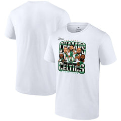 Boston Celtics 2024 NBA Finals Champions Pull Up Jumper Caricature T-Shirt White | Fanatics Near Me