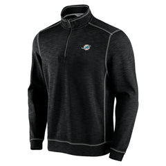 Miami Dolphins Big & Tall Tobago Bay Half-Zip Sweatshirt Black