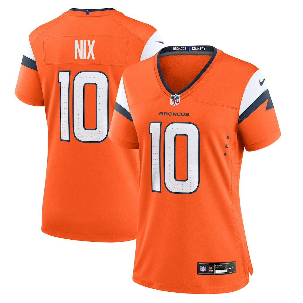 Nike Bo Nix Denver Broncos Women's Game Jersey Orange