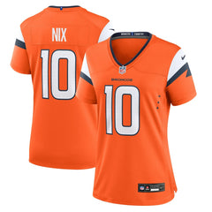 Nike Bo Nix Denver Broncos Women's Game Jersey Orange