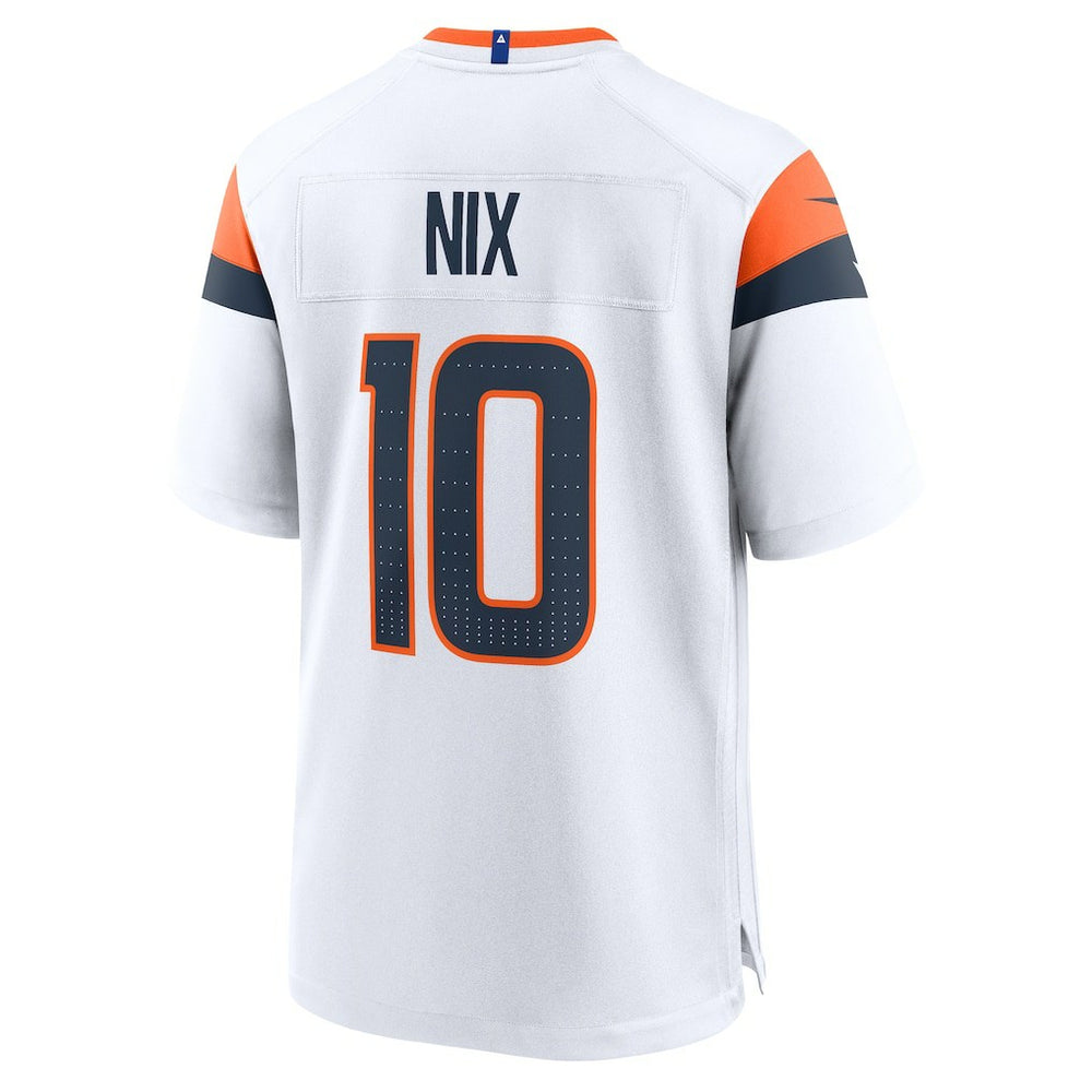 Nike Bo Nix Denver Broncos Game Jersey White