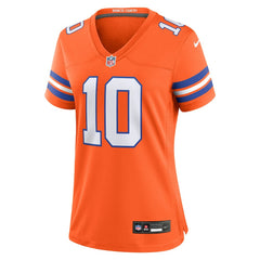 Nike Bo Nix Denver Broncos Women's Mile High Collection 1977 Throwback Player Game Jersey Orange