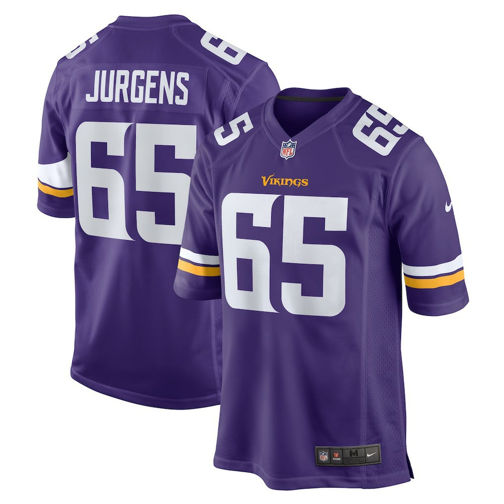 Nike Michael Jurgens Minnesota Vikings Game Jersey Purple