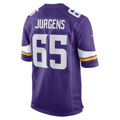 Nike Michael Jurgens Minnesota Vikings Game Jersey Purple