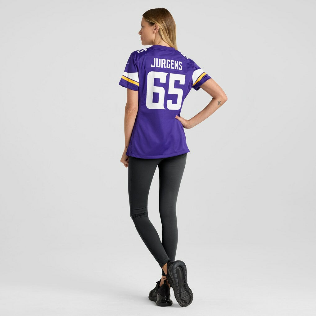 Nike Michael Jurgens Minnesota Vikings Women's Game Jersey Purple