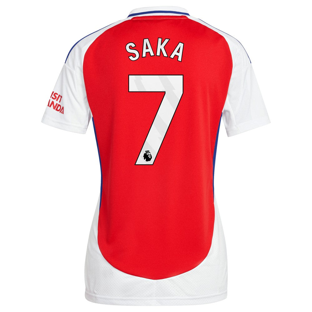 Bukayo Saka Arsenal Women's 2024/25 Home Replica Player Jersey – Red - Adidas outlet
