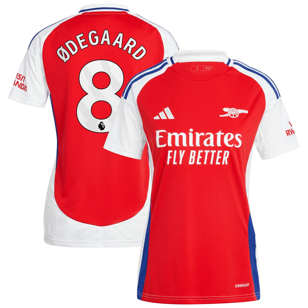Martin Odegaard Arsenal Women's 2024/25 Home Replica Player Jersey – Red - Adidas for sale