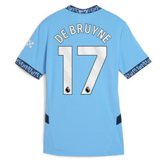 Kevin De Bruyne Manchester City Women's 2024/25 Home Replica Player Jersey Light Blue - Puma