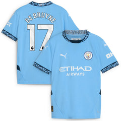 Kevin De Bruyne Manchester City Youth 2024/25 Home Replica Player Jersey Light Blue - Puma cheap