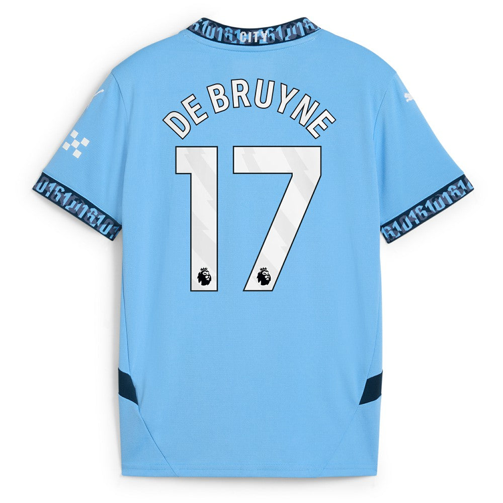 Kevin De Bruyne Manchester City Youth 2024/25 Home Replica Player Jersey Light Blue - Puma cheap