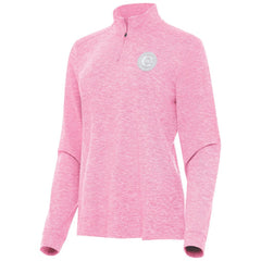 Chicago Cubs Antigua Women's Mentor Lightweight Mock Neck Quarter-Zip Top - Pink - MLB Sale