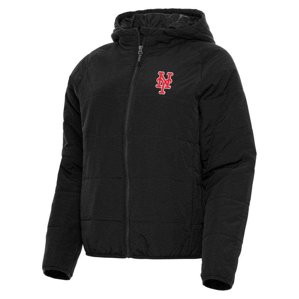 New York Mets Antigua Women's Universe Full-Zip Hoodie Jacket - Black - MLB Online