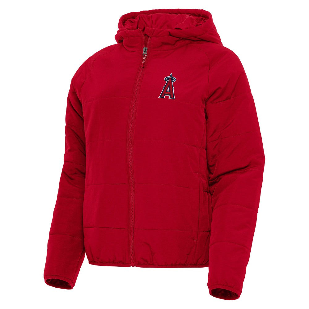 Los Angeles Angels Antigua Women's Universe Full-Zip Hoodie Jacket - Red - MLB Discount