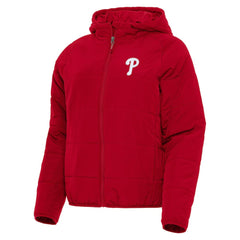 Philadelphia Phillies Antigua Women's Universe Full-Zip Hoodie Jacket - Red - MLB Sale