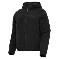 San Francisco Giants Antigua Women's Universe Full-Zip Hoodie Jacket - Black - MLB Online